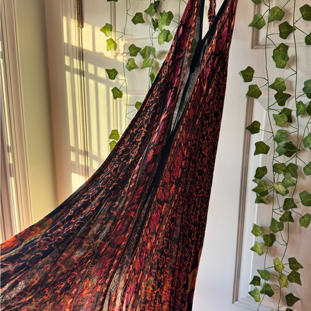 Tapestry Print Maxi Dress